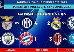 Jadwal Liga Champion Leg Ke 2 Perempat Final